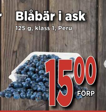 Supergrossen Blåbär i ask erbjuda