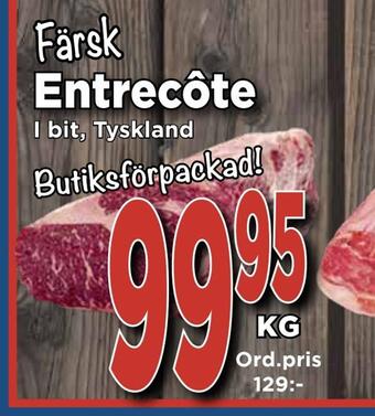 Supergrossen Entrecôte erbjuda