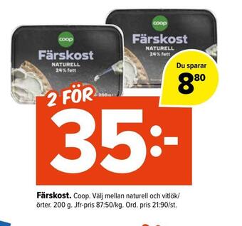 Coop Extra Färskost erbjuda