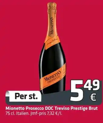 Mionetto Prosecco DOC Treviso Prestige Brut 75cl