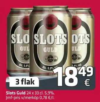 Fleggaard Slots Guld 24x33cl erbjuda