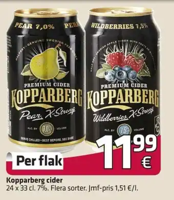 Koppaberg cider 24x33cl