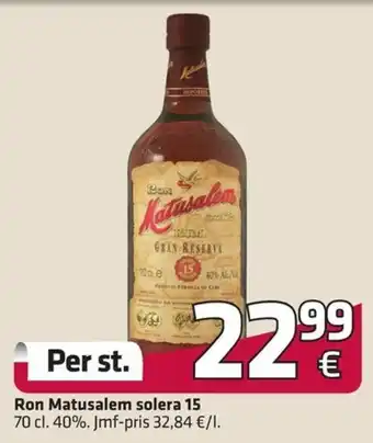 Fleggaard Ron Matusalem solera 15 70cl erbjuda