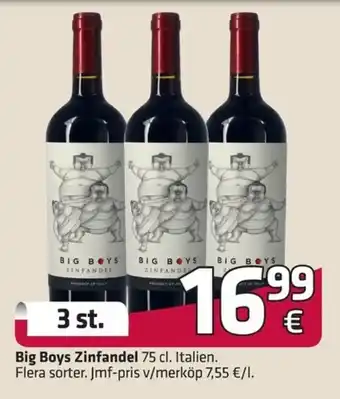 Fleggaard Big Boys Zinfandel 75cl erbjuda