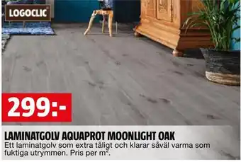 Bauhaus Laminatgolv aquaprot moonlight oak erbjuda