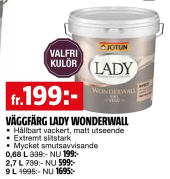 Bauhaus Väggfärg lady wonderwall erbjuda