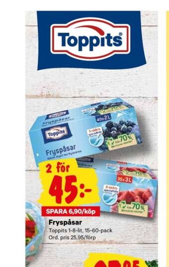 City Gross Toppits fryspåsar erbjuda