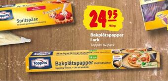 City Gross Toppits bakplåtspapper erbjuda