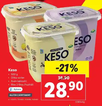 Lidl Keso erbjuda