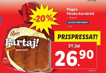 Lidl Pågen Färska Korvbröd erbjuda