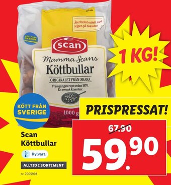 Lidl Scan Köttbullar erbjuda