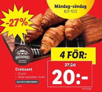 Lidl Croissant erbjuda