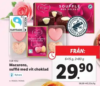 Lidl Macarons Sufflé Med Vit Choklad erbjuda