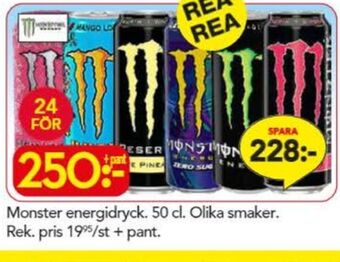 Bo Ohlsson Monster energidryck erbjuda