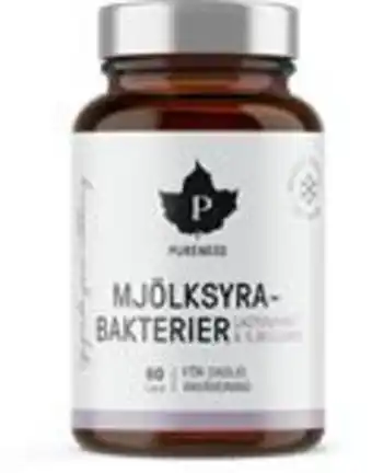 Apoteket Pureness mjölksyrabakterier, 60 st erbjuda