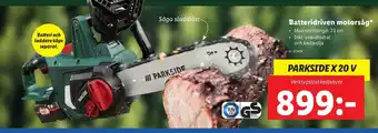 Lidl Batteridriiven Motorsåg erbjuda