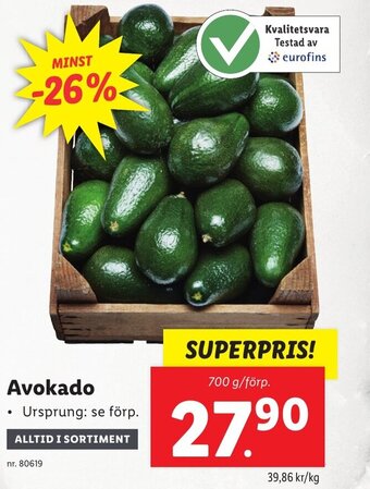 Lidl Avokado erbjuda