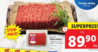 Färsk Nötfärs
