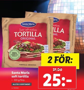Lidl Santa Maria Soft Tortilla erbjuda