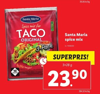 Lidl Santa Maria Spice Mix erbjuda
