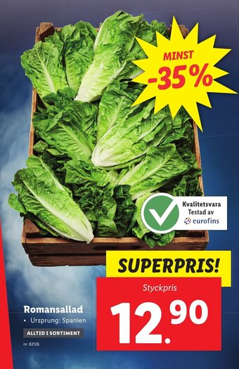 Lidl Romansallad erbjuda