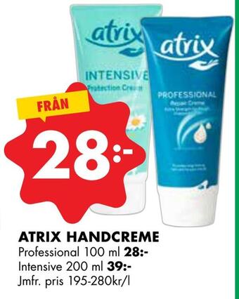 ÖoB Atrix handcreme erbjuda