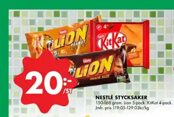 ÖoB Lion bar chokladbar erbjuda