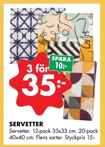 ÖoB Servetter erbjuda
