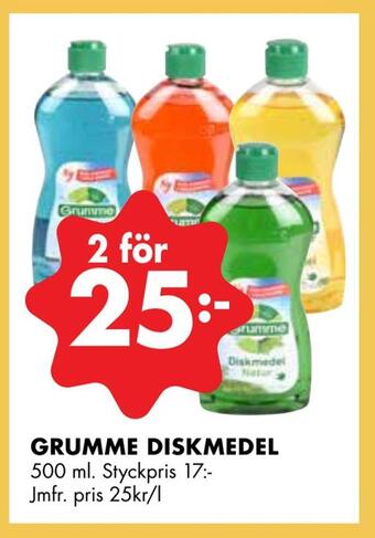 ÖoB Grumme diskmedel erbjuda