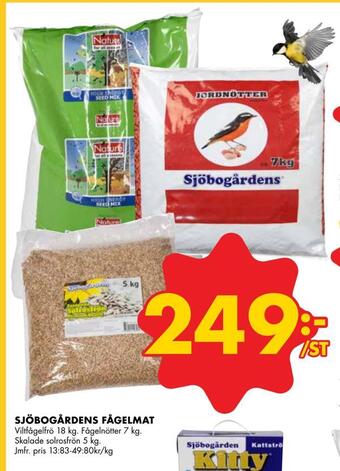ÖoB Sjöbogårdens fågelmat erbjuda