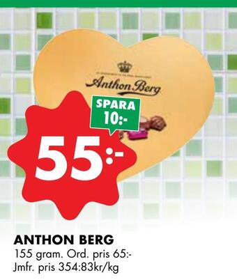ÖoB Anthon berg erbjuda