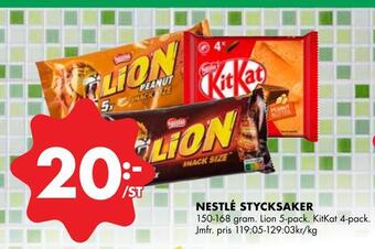 ÖoB Nestlé stycksaker erbjuda