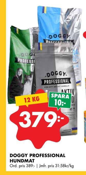 ÖoB Doggy professional hundmat erbjuda