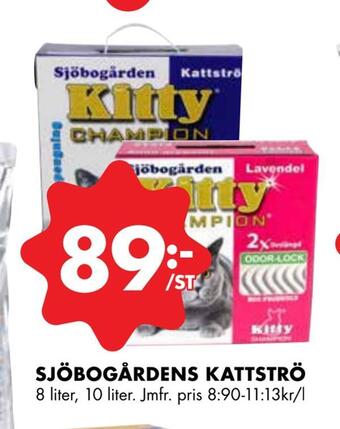 ÖoB Sjöbogårdens kattströ erbjuda