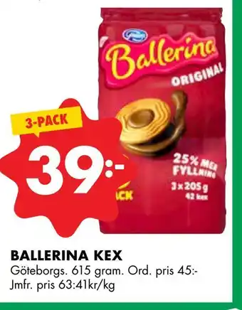 ÖoB Ballerina kex erbjuda