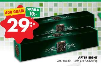 ÖoB After eight erbjuda