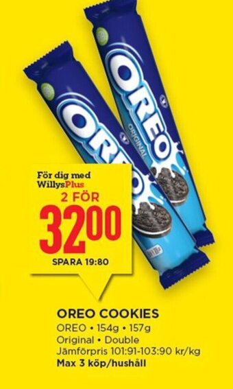 Willys Oreo Cookies erbjuda