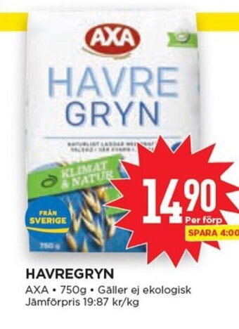 Willys Havregryn erbjuda