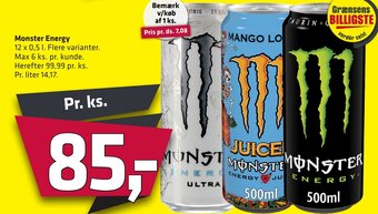 Fleggaard Monster Energy erbjuda