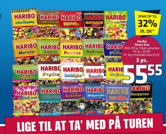 Fleggaard Haribo Share Size erbjuda