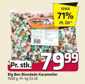 Fleggaard Big Ben Blandede Karameller erbjuda