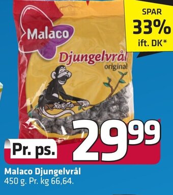Fleggaard Malaco Djungelvrål erbjuda