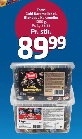 Fleggaard Toms Guld Karameller el. Blandede Karameller erbjuda