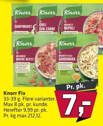 Fleggaard Knorr Fix erbjuda