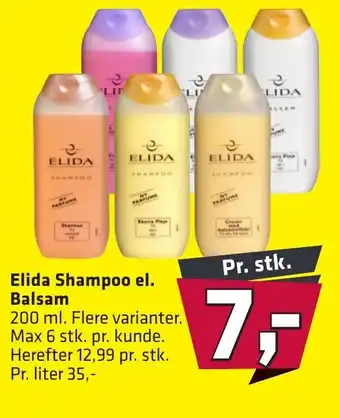 Fleggaard Elida Shampoo el. Balsam erbjuda