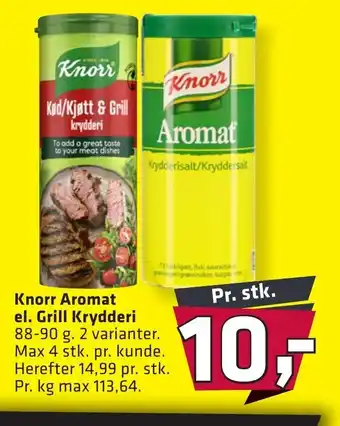 Fleggaard Knorr Aromat el. Grill Krydderi erbjuda