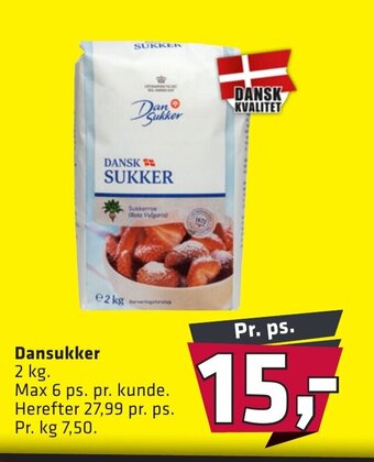 Fleggaard Dansukker erbjuda