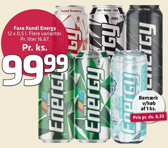 Fleggaard Faxe Kondi Energy erbjuda