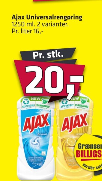 Fleggaard Ajax Universalrengøring erbjuda