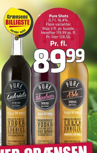 Fleggaard Pure shots erbjuda